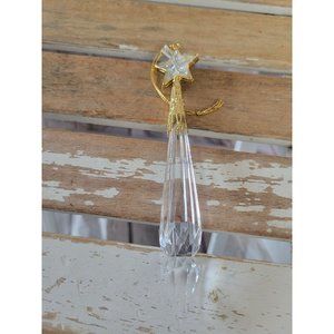 Plastic Crystal star ornament prism Xmas tree